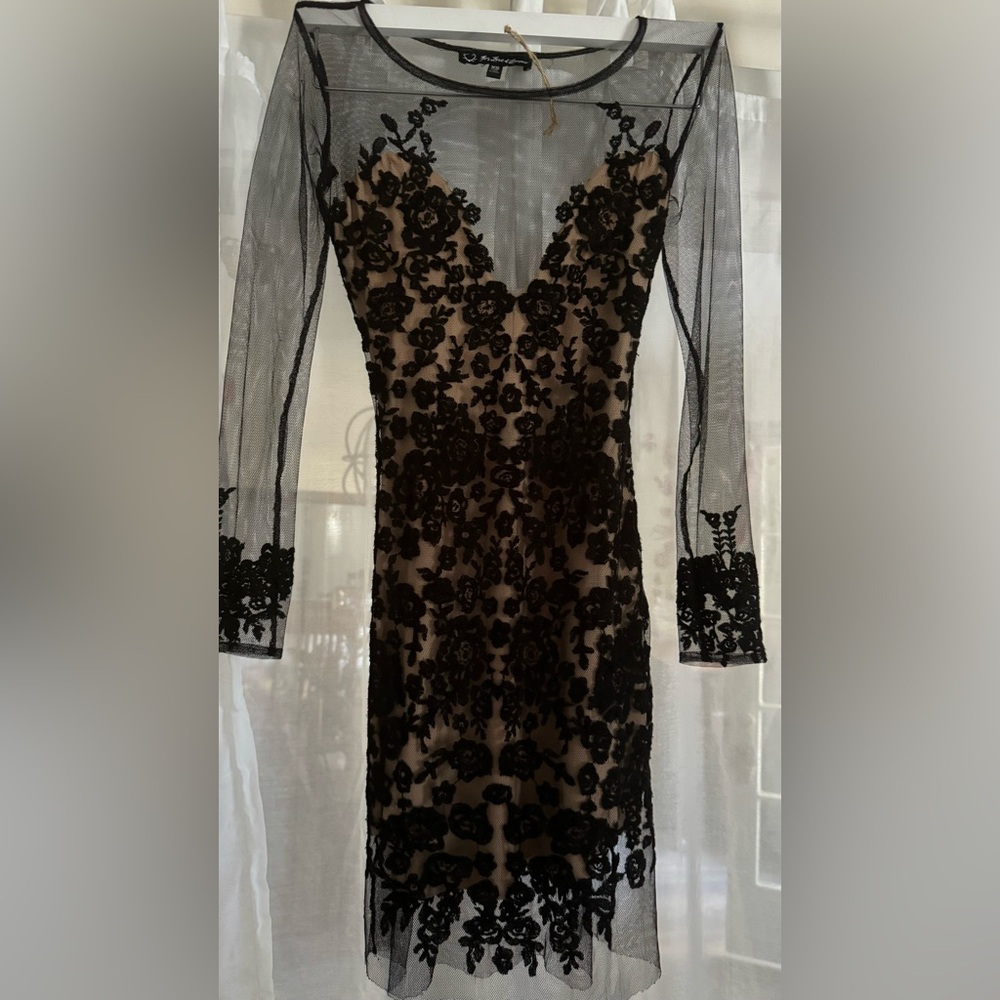 For love and lemons dress xs black